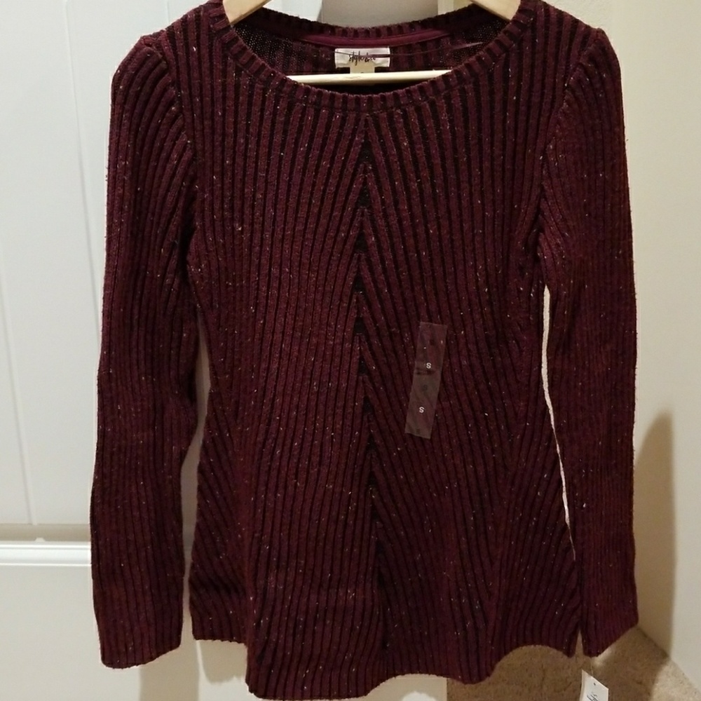 Scarlet/black tunic